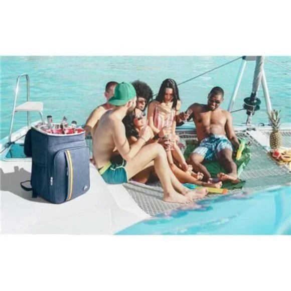 LEAKPROOF Soft Cooler Bag to Beach 25can-Black - Picture 6 of 7